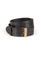Vivisence Ceinture Femme Animalière Luxe 3,5 cm Sublime Tenues P0002, noir