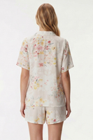 Vivisence Femme Pyjama Deux Pièces Viscose Boutons Respirant Confort Nocturne, écru