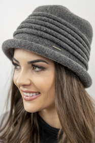 Vivisence Damen Hut Winter Klassisch Warm Garn Wärme Und Stil Wintertagen 7045, dunkelgrau