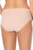 Vivisence Cullote Slip Classique Taille Haute En Microfibre Et Dentelle Confortable Élégant Avec Inserts Délicats Parfait Pour Un Ensemble Et Raffiné 1004W, beige