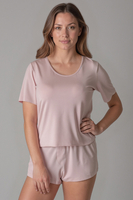 Vivisence Femme Haut de Pyjama Viscose Manches Courtes Confort pour Nuit 2201,