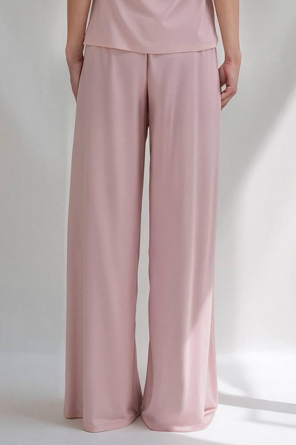 Vivisence Women's Pyjama Pants Viscose Wide Leg Perfect for Every Night 2102, Pink