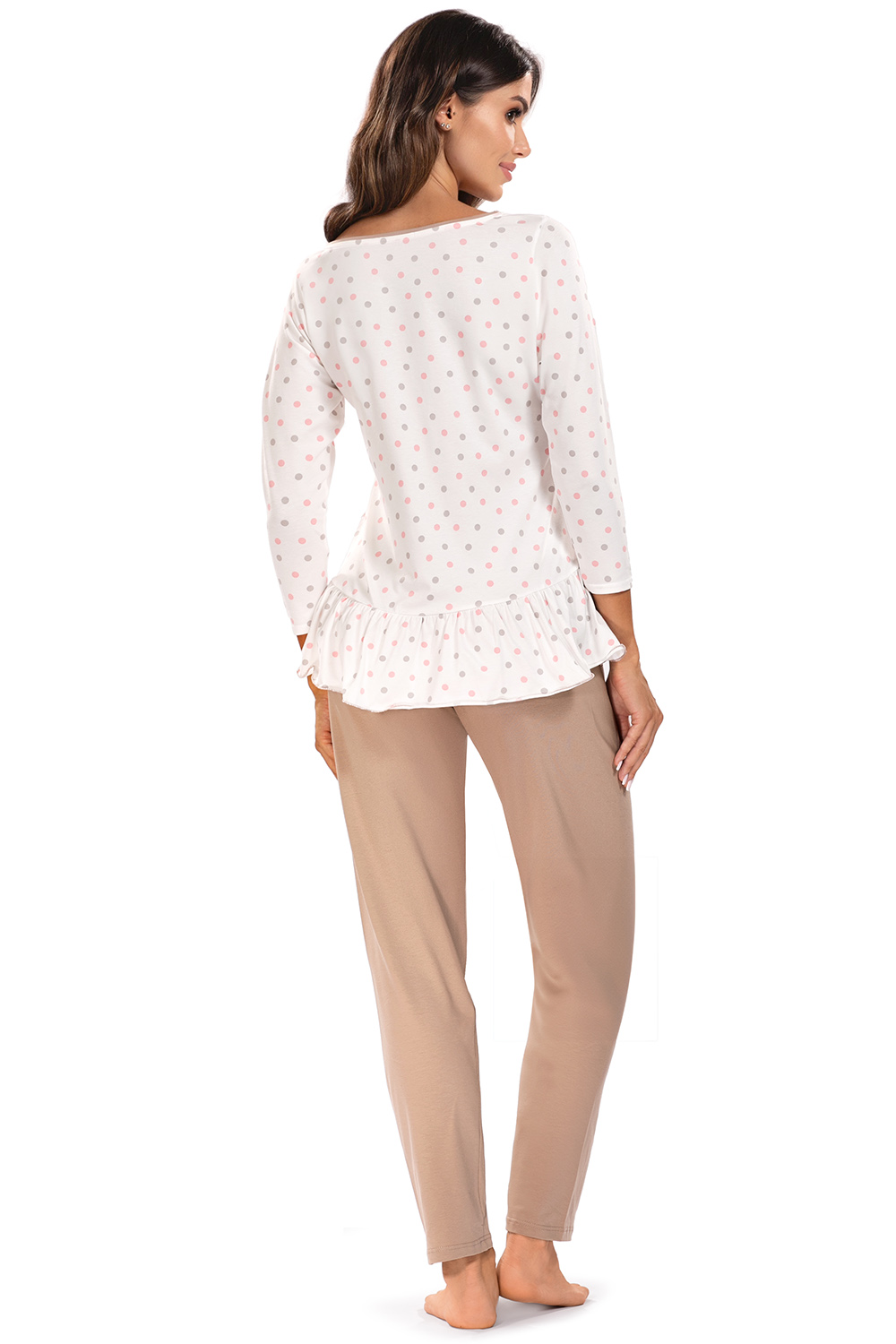 Vivisence Two-piece female pyjama set 2033, ecru/beige