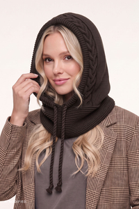 Kopfbeckeckungen Haube, Braun