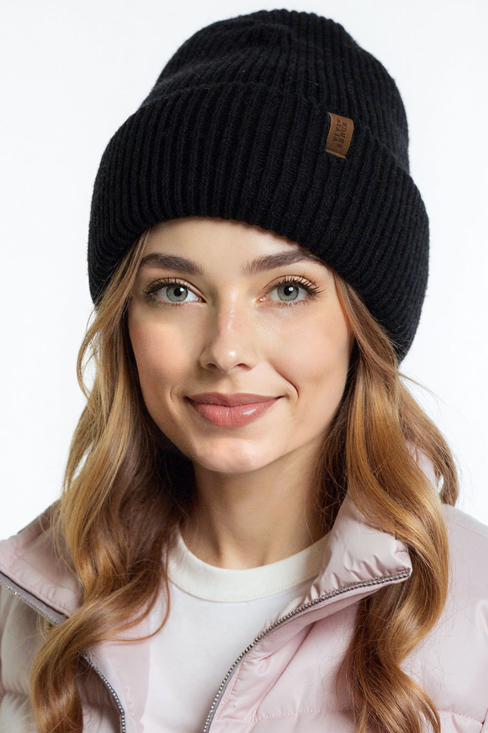 Vivisence Femme Bonnet Hiver Laine Merinos Confort Ajuste Chaleur Quotidienne, noir