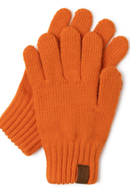 Vivisence Gants Femme Hiver Doux Et Chauds Idéals Pour Temps Froid 7014, orange