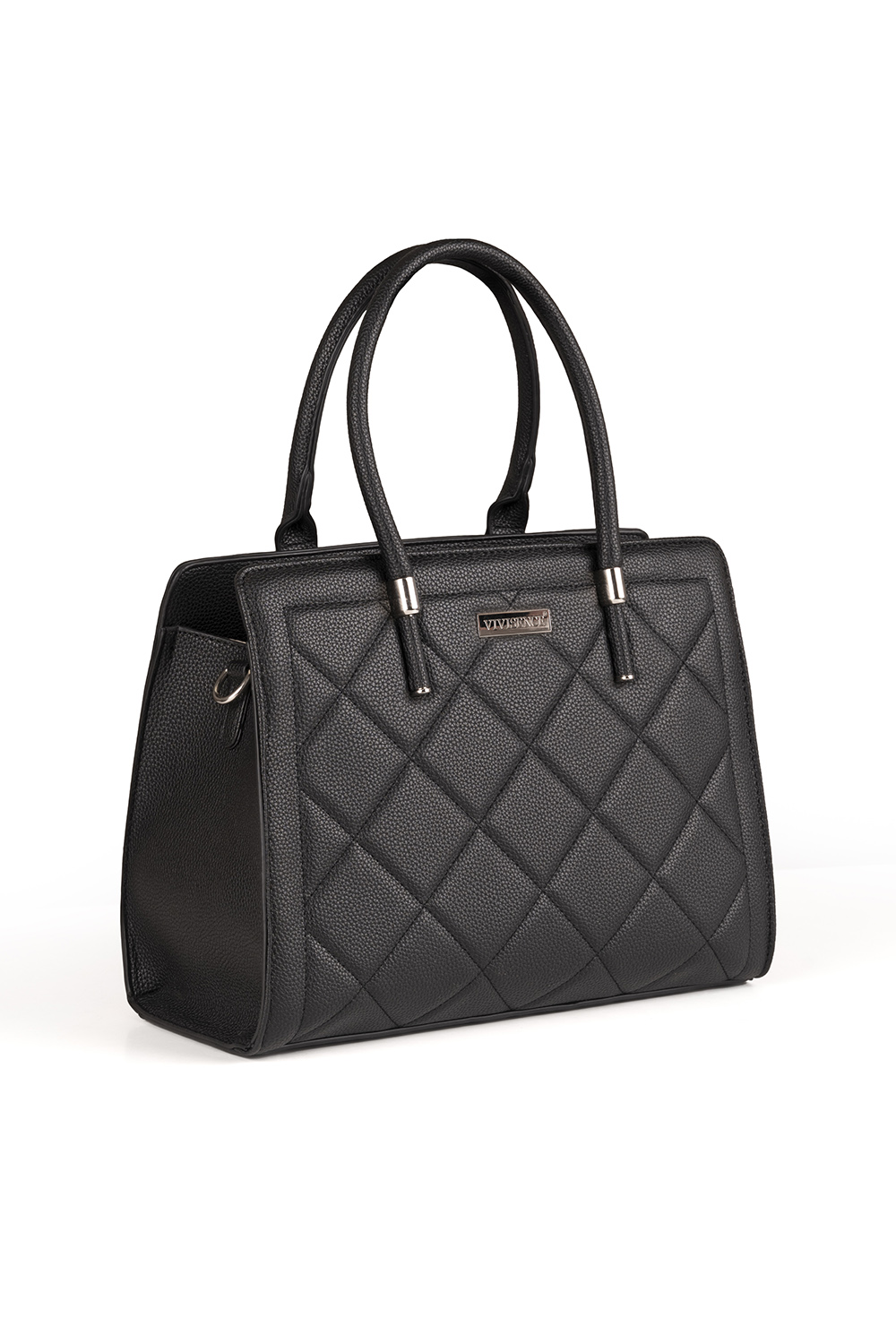 Vivisence Handtaschen Damen Set 2in1 Umhängetasche, Schwarz