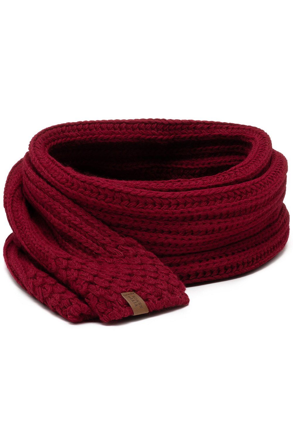 Vivisence Écharpe Tricotée Femme Classique Douce Et Chaude Pour L’Hiver 7016S, bordeaux