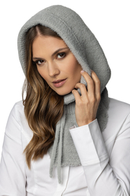 Vivisence Winterset Für Damen Schalmütze Mit Und Warme Fausthandschuhe Mit Fleecefutter Hergestellt Aus Weichem Warme Garn Perfekt Für Kalte Wintertage, hellgrau