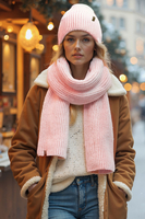 Vivisence Femme Bonnet Hiver Laine Merinos Confort Ajuste Chaleur Quotidienne, rose