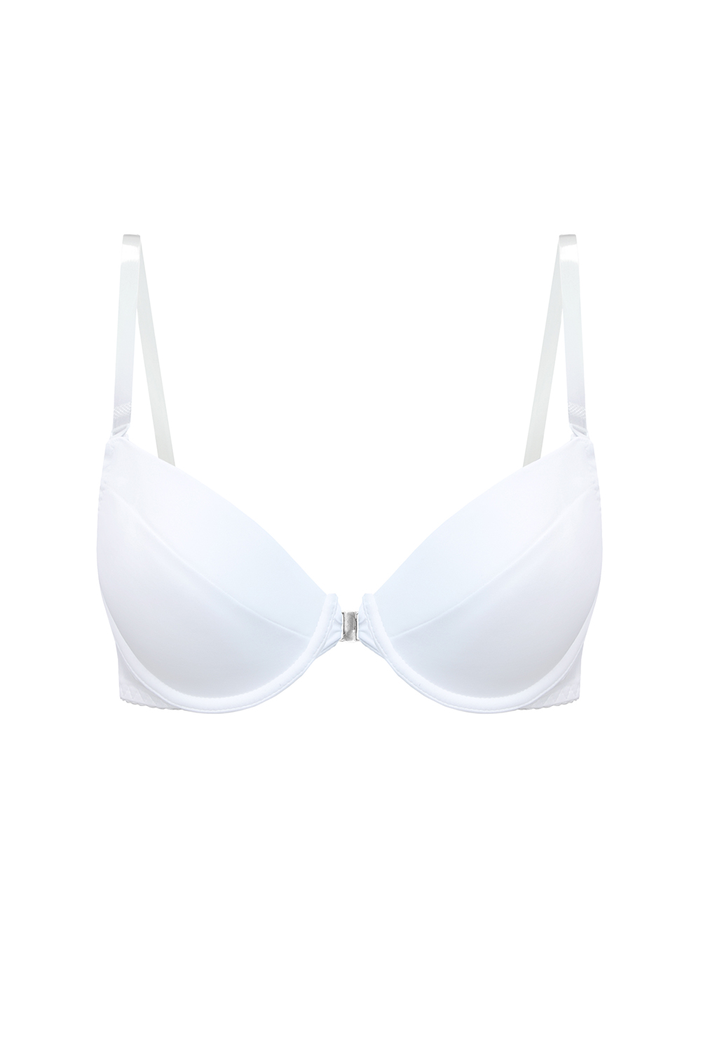 Vivisence Push Up Bra Removable Padding Ideal for Outfits With an Open Back 1086, white