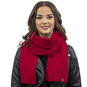 Vivisence Écharpe Femme Hiver Douce Et Chaude Pour Les Journées Froides 7042S, rouge
