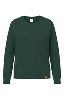 Vivisence Femme Sweat Col Rond Maille Douce Confort Toute La Journée, vert