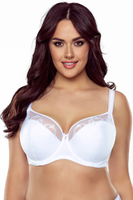 Vivisence Soutien Gorge Femme Semi Rembourré avec Armatures Maintien et Galbe, blanc
