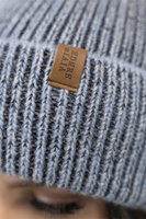 Vivisence Women's Winter Hat Knitted Two-Tone Warm Yarn Autumn 7098, blue