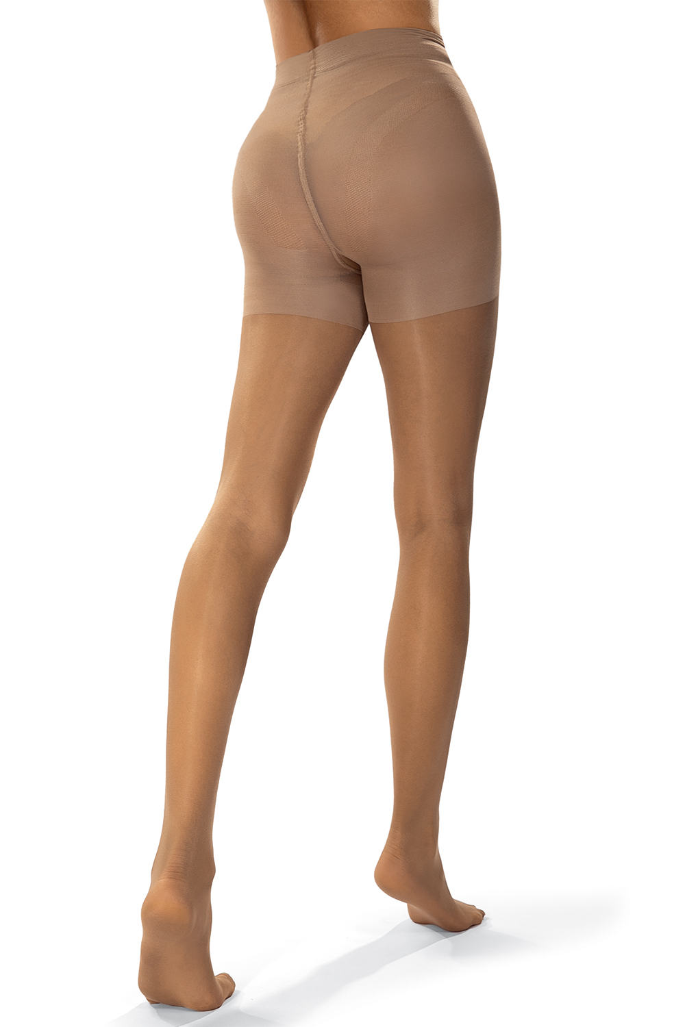 Vivisence Tights High-Waisted 20 DEN Thin With Reinforced Toe Part And Corrective Panties Shaping Belly Hips Buttocks Thighs Comfortable Waist Trim, beige