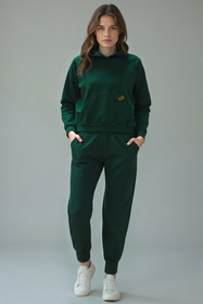 Vivisence Femme Ensemble Survêtement Coton Capuche Poches Confort Quotidien 9203,