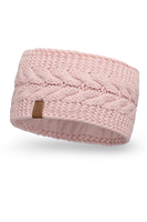 Vivisence Bandeau Femme En Fil Épais Ajustement Optimal Idéal Pour L’Hiver 7094, rose poudré