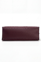 Vivisence Women Handbag Structured PU With Adjustable Strap For Everyday Elegance, burgundy