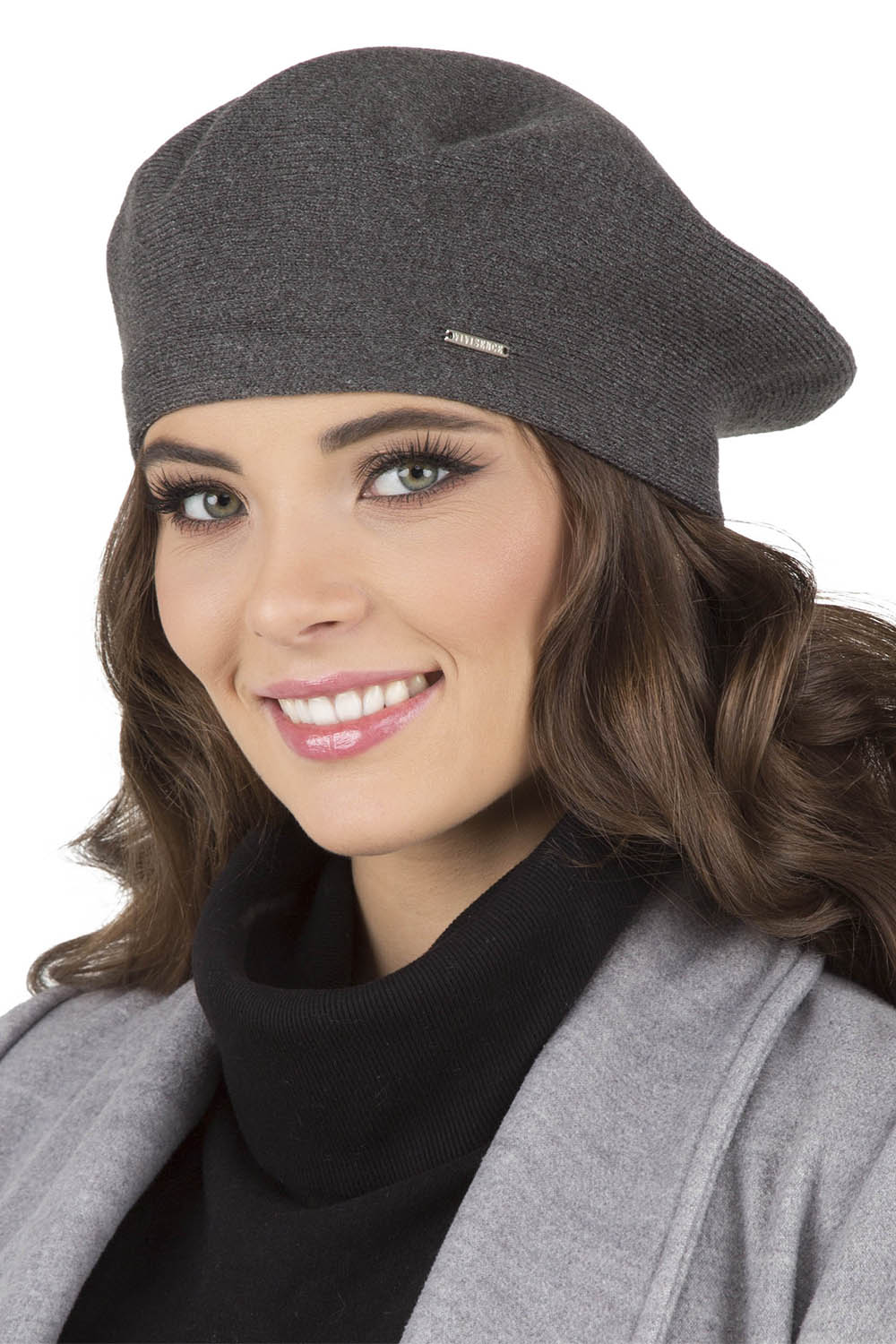 Vivisence Béret Et Écharpe Femme Pour L'automne et L'hiver En Laine Et Acrylique Ensemble Chic Pour L'Hiver Accessoire Mode Durable Pour Cadeau Parfait Confort Et Élégance 7005Kmpl, gris clair
