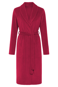 Vivisence Robe Cotton Belted Pockets Double-Sided Soft Cozy Daily Use 5022, rubin