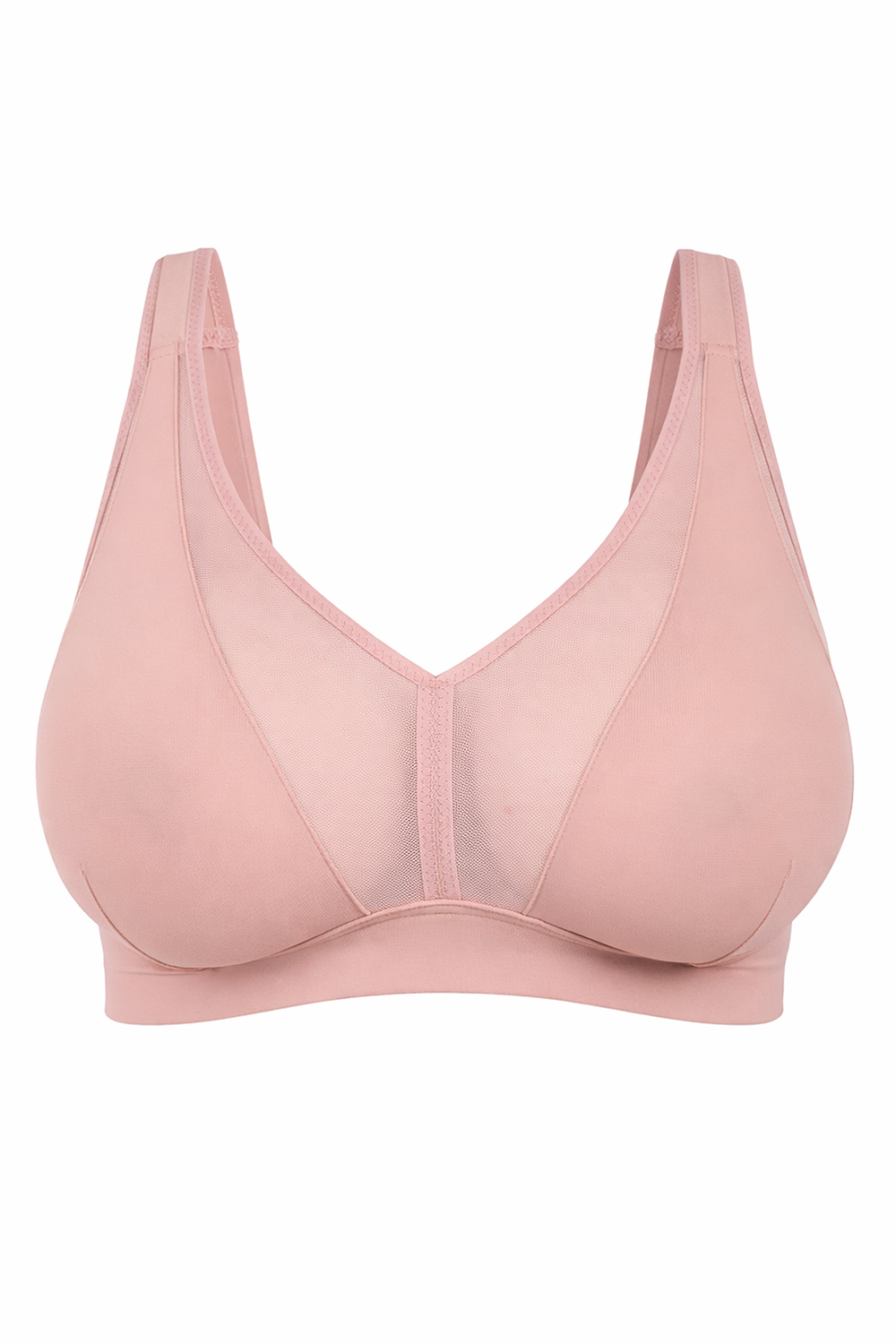Vivisence Bügelloser BH Damen Weiche Schalen Mit Halt Und Komfort Den Ganzen Tag, Pink