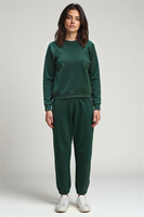 Vivisence Pantalon De Survêtement Femme Confortable Ceinture Élastique Poignets Côtelés Poches Latérales Tissu Doux Coton Mélangé Pour Détente Maison Sport Look Quotidien 9104,