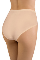 Vivisence Dame Slip 3-er Pack Unterhose Glatt Voll Nahtlos Hoher Bund 4013, beige