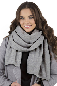 Vivisence Écharpe Femme Hiver Chaude Et Confortable Pour Les Journées Froides 7101, gris clair