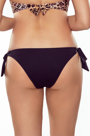 Vivisence smooth tied ladies bikini briefs 3007, black