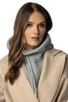 Vivisence Winterset Für Damen Schalmütze Mit Und Warme Fausthandschuhe Mit Fleecefutter Hergestellt Aus Weichem Warme Garn Perfekt Für Kalte Wintertage, hellgrau