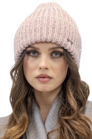 Vivisence Women's Winter Hat Classic Knit Style Perfect Fit 7088, pink