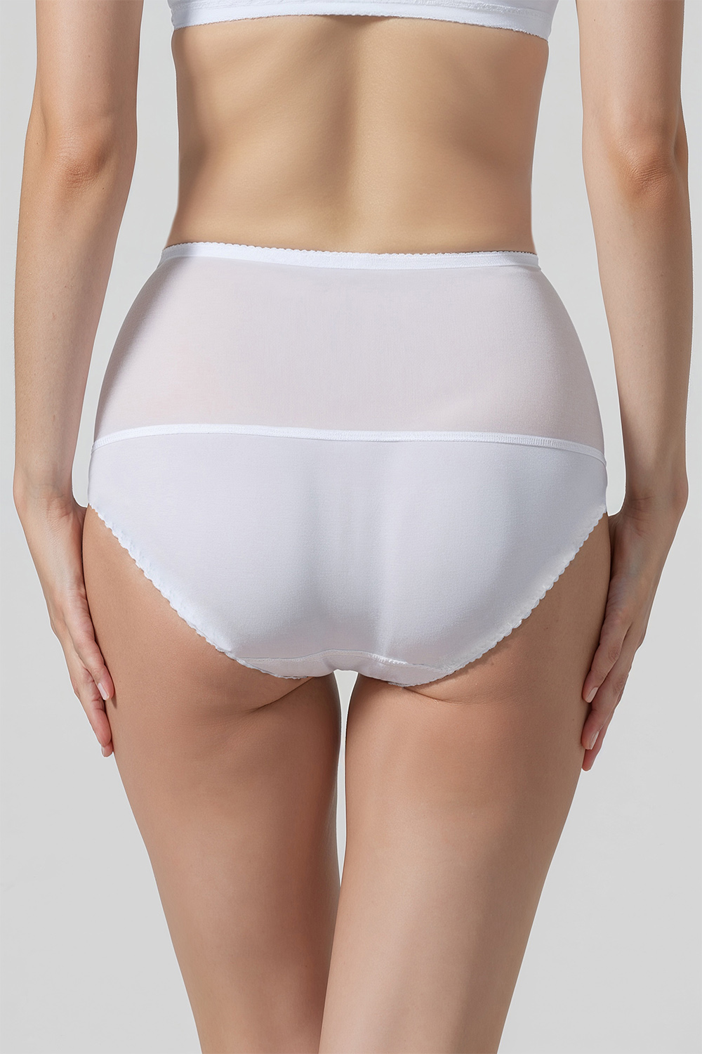 Vivisence Control Briefs Women High Waist Tummy Control Smooth Silhouette, white