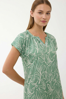 Vivisence Women Nightdress Cotton Blend Short Sleeve Breathable Comfort, mint