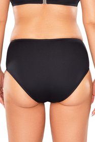 Vivisence Damen Bikini-Unterteil Hoher Bund Ideal für den Strand 3005, schwarz