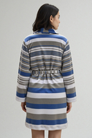 Vivisence Women's Dressing Gown Cotton Side Pockets Perfect For Loungewear 5030,