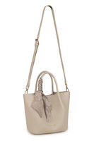 Vivisence Femme Sac À Bandoulière Pochette Cosmetic Amovible pour Tous Les Jours, blanc