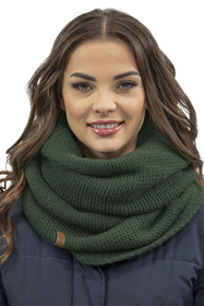 Vivisence Écharpe Tube Tricotée Femme Chaude Et Confortable Pour L’Hiver 7103, vert