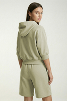 Vivisence Women Hoodie Cotton With Drawstring Hood For Everyday Comfort, olive