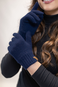 Vivisence Damen Winter Handschuhe Weichem und Warme Ideal für Kaltes Wetter 7014, marineblau