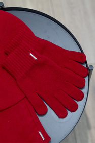 Vivisence Women's Gloves Winter Soft And Warm Ideal For Cold Weather 7202, red
