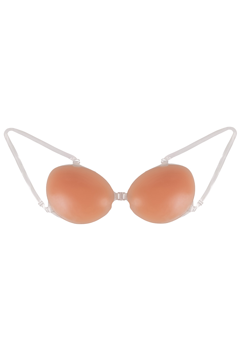 Vivisence smooth removable straps self adhesive silicone bra 1066, skin-coloured