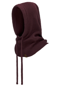 Vivisence Women Winter Hood Soft Cotton Knit Adjustable Drawcord Cozy Warmth, Brown