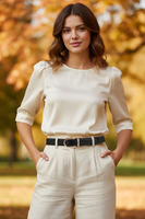 Vivisence Ceinture Femme Fermeture Serrage Slim Moderne Confort Quotidien P0005, noir