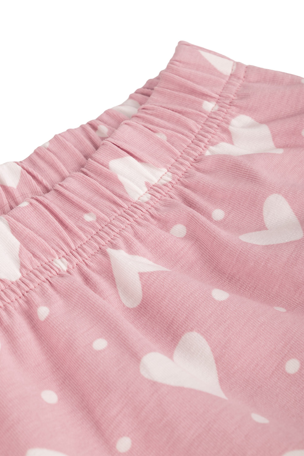 Vivisence Women Pyjama Set V Neck Short Sleeve Cotton Jersey Comfort Sleep, light pink