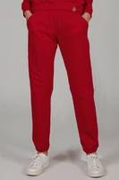 Vivisence Pantalon De Survêtement Femme Confortable Ceinture Élastique Poignets Côtelés Poches Latérales Tissu Doux Coton Mélangé Pour Détente Maison Sport Look Quotidien 9104, 