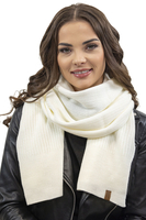 Vivisence Women's Winter Scarf Warm Comfortable For Cold Days 7042S, ecru