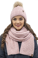 VIVISENCE Damen Winter Schal Wärmt Schenkt Komfort für Kalte Wintertage 7015S, rosa