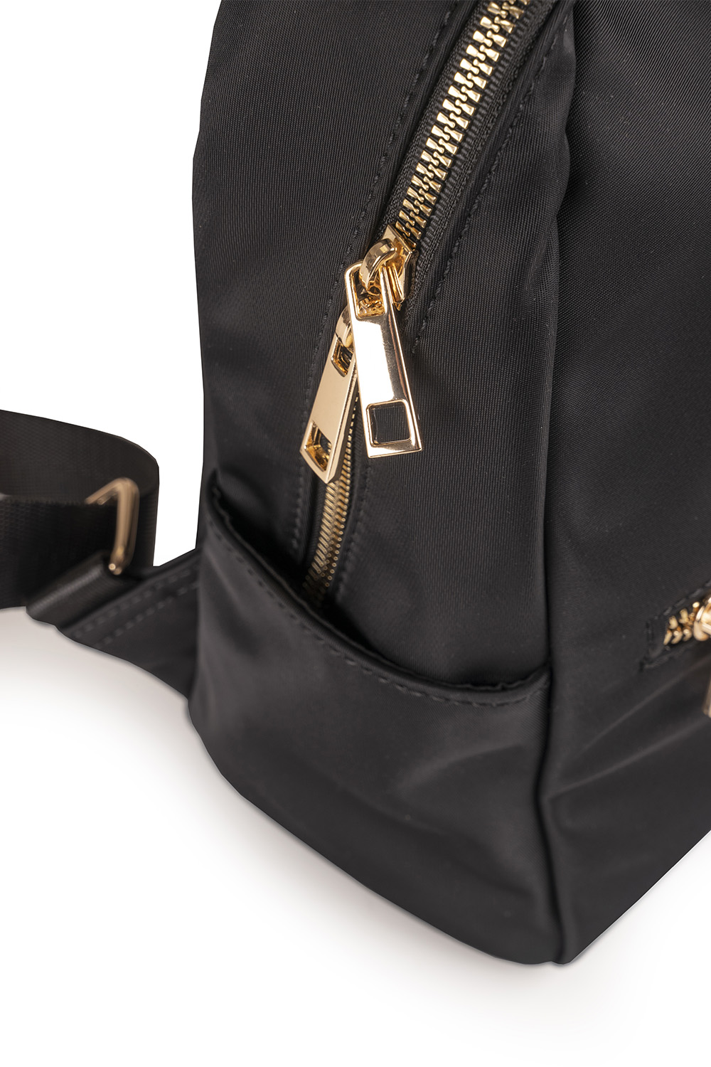 Vivisence Rucksack Damen Klein Verstellbare Träger Diskrete Tasche, Schwarz