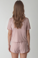 Vivisence Women's Pyjama Set Viscose Short Sleeve Elastic Waistband 2042,